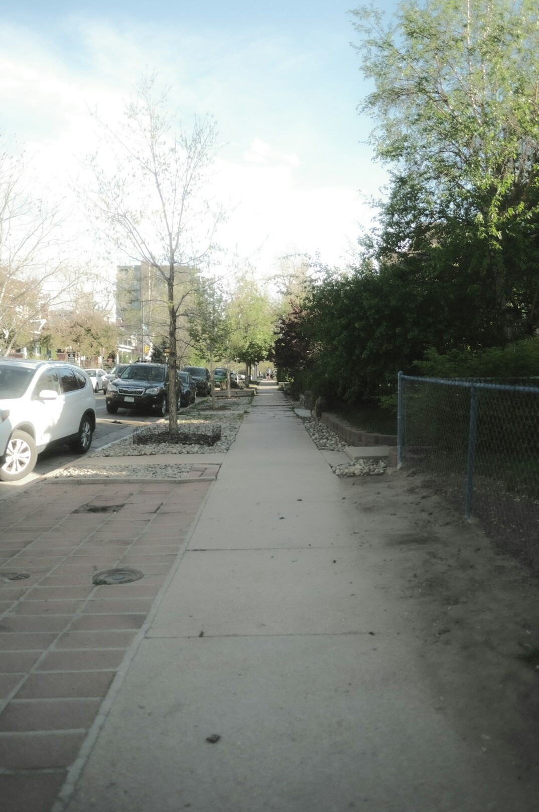 Wheelchair accessible ramp on a city sidewalk
